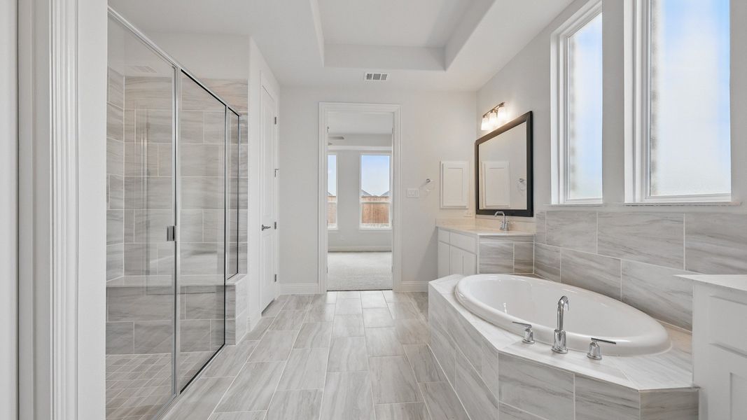 Representative furnished interior of a home built from the Brown by DRB Homes in Anna Ranch, Anna (Image 23).