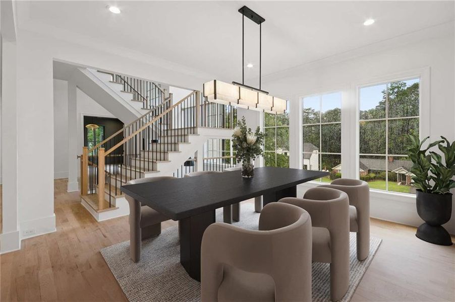 Furnished interior view inside a new home in , Marietta (Image 18). Furnished interior view inside a new home in , Marietta (Image 18).