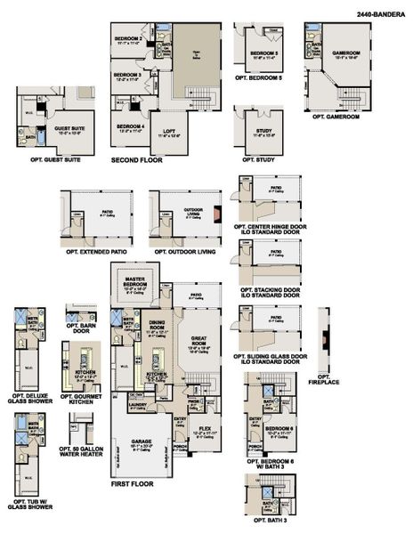 2D floor plan layout for the Bandera by Hakes Brothers in Veranda Signature, San Antonio, TX (Image 3). 2D floor plan layout for the Bandera by Hakes Brothers in Veranda Signature, San Antonio, TX (Image 3).