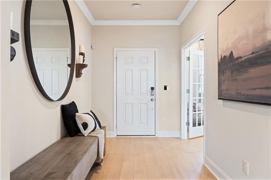 Furnished interior view inside a new home in Bailey Fence, Dacula (Image 59). Furnished interior view inside a new home in Bailey Fence, Dacula (Image 59).