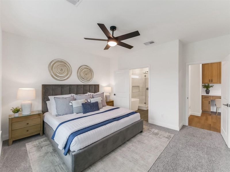 Furnished interior view inside a new home in , Splendora (Image 12).