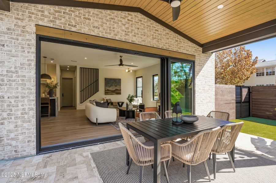 Exterior details and patio area of a home in , Neptune Beach (Image 26). Exterior details and patio area of a home in , Neptune Beach (Image 26).