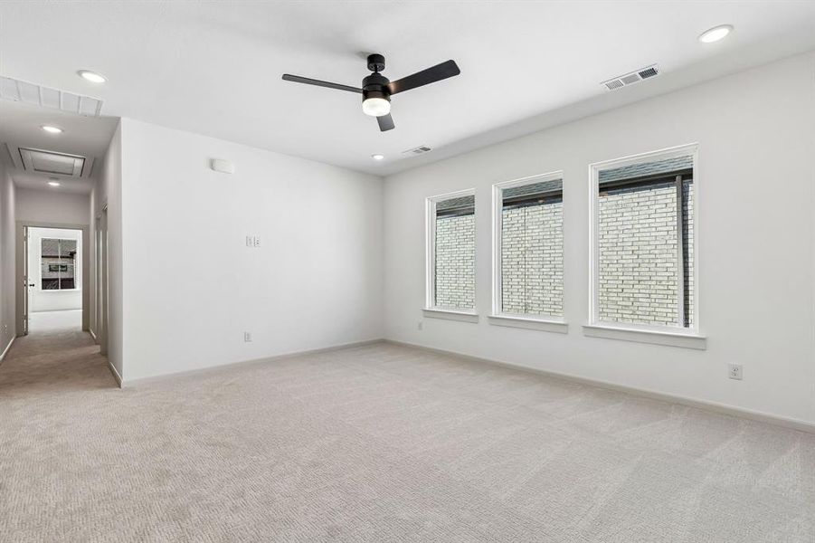 Plenty of family fun to be shared in this wonderful, light filled game room!