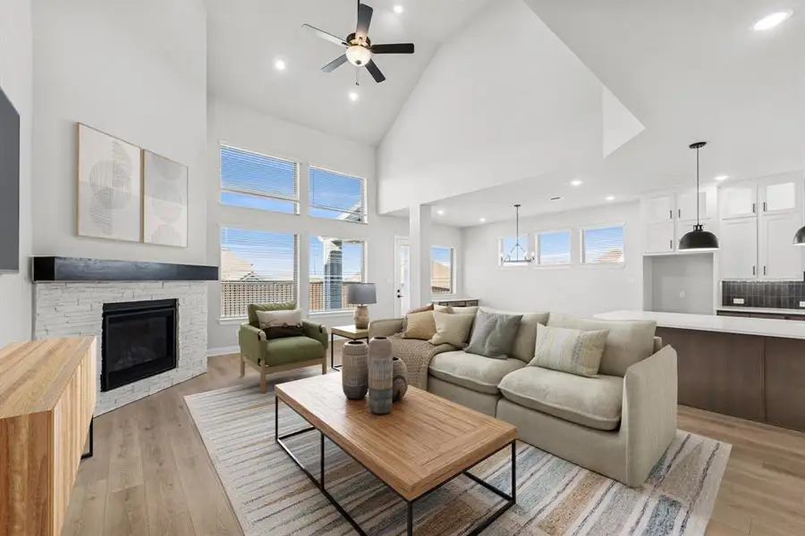 Furnished interior view inside a new home in South Pointe  Village Series, Mansfield (Image 6).
