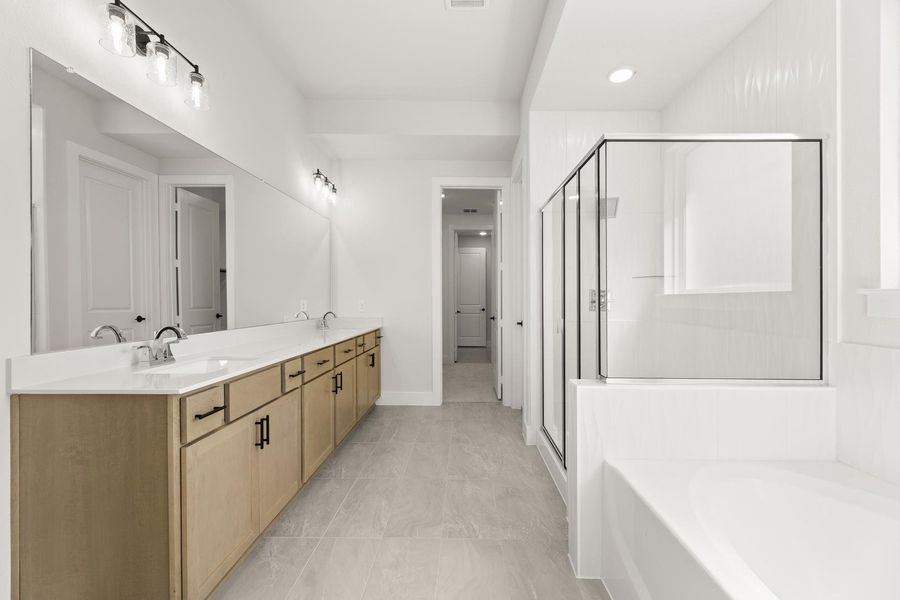 Furnished interior view inside a new home in Discovery Collection at Union Park, Little Elm (Image 7). Furnished interior view inside a new home in Discovery Collection at Union Park, Little Elm (Image 7).