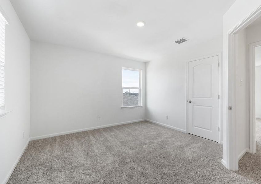 Each bedroom has its own closet for additional storage