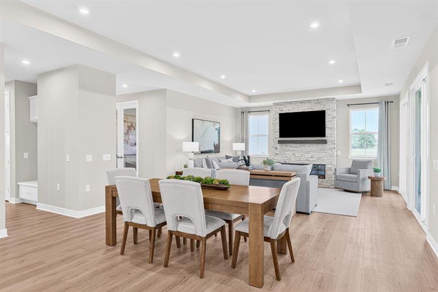 Representative furnished interior of a home built from the Riverbend by Ryan Homes in Seminole Palms Single-Family Homes, Palm Coast (Image 6).