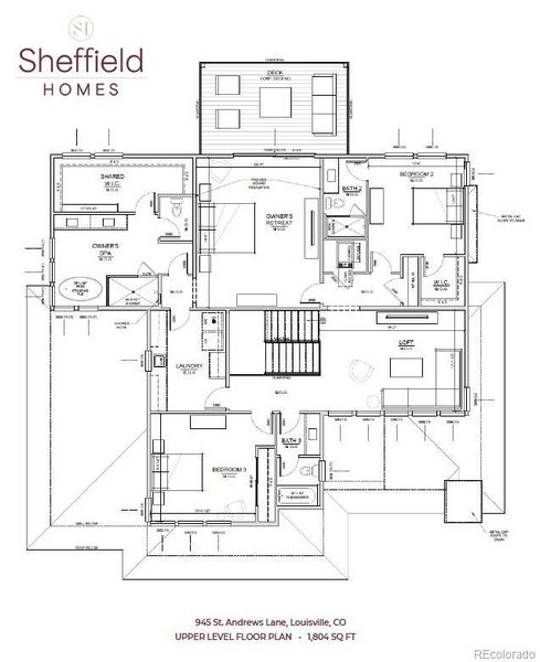 Upper level with amazing primary suite deckwith outstanding views Upper level with amazing primary suite deckwith outstanding views