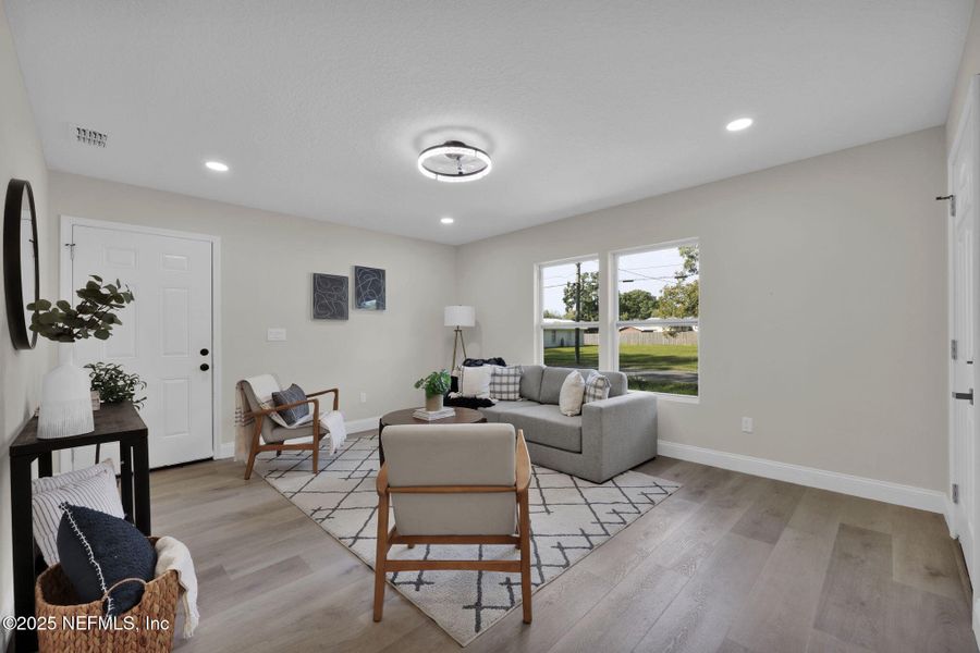 Furnished interior view inside a new home in , Jacksonville (Image 9). Furnished interior view inside a new home in , Jacksonville (Image 9).