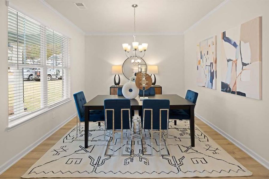 Furnished interior view inside a new home in Etowah Landing, Ball Ground (Image 10).