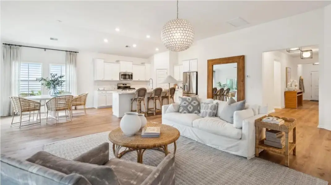 Furnished interior view inside a new home in , Summerville (Image 10). Furnished interior view inside a new home in , Summerville (Image 10).