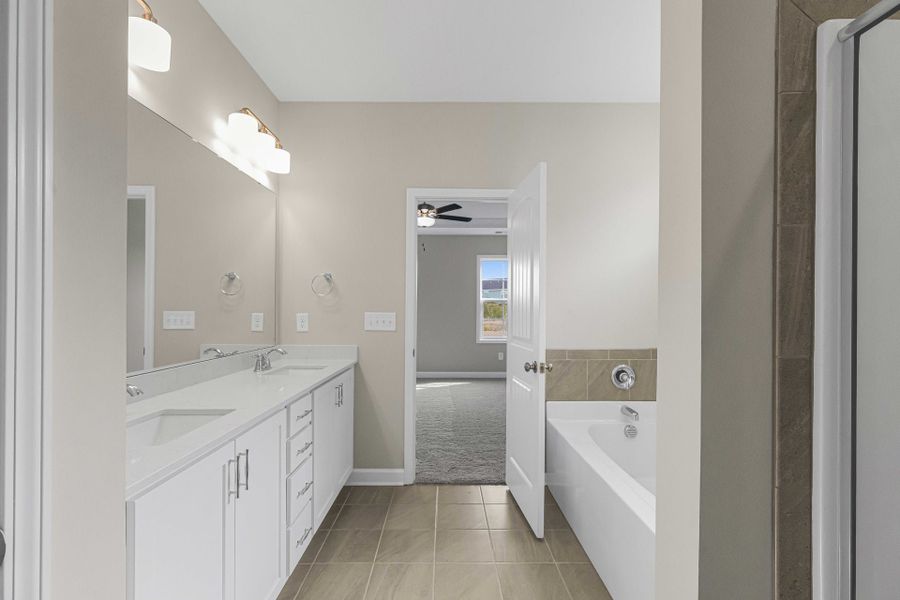 Representative furnished interior of a home built from the Clayton by Caviness & Cates Communities in Maggie Way, Wendell (Image 25).
