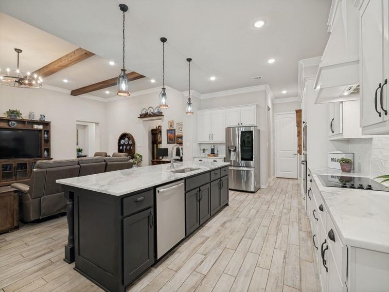 Furnished interior view inside a new home in Vista Oaks Estates, Royse City (Image 27).