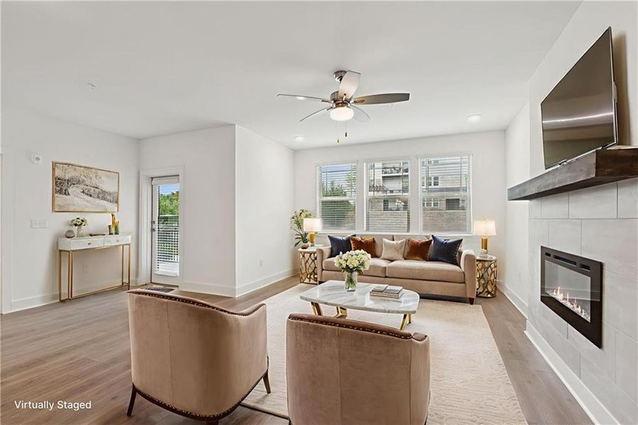 Furnished interior view inside a new home in , Cumming (Image 31). Furnished interior view inside a new home in , Cumming (Image 31).