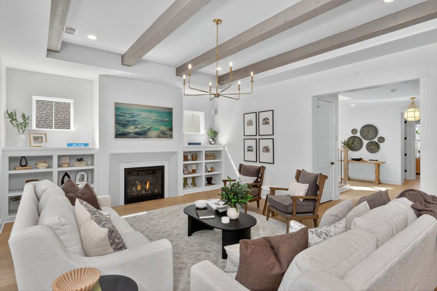Representative furnished interior of a home built from the Laguna Sur by Classica Homes in Enclave at McKee, Charlotte (Image 12).