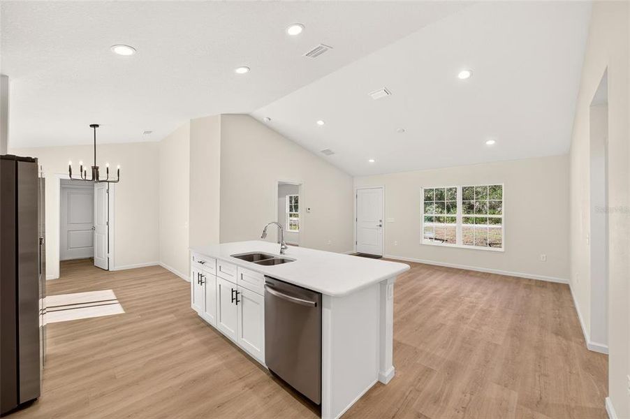 Furnished interior view inside a new home in , Ocklawaha (Image 7).