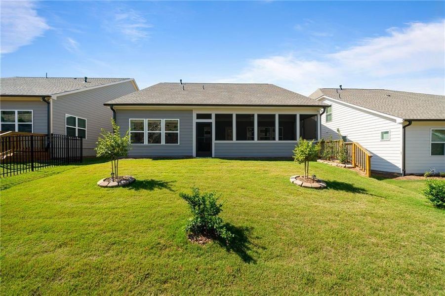 Front exterior of a new home in Hickory Bluffs, Canton, GA, highlighting curb appeal (Image 19).