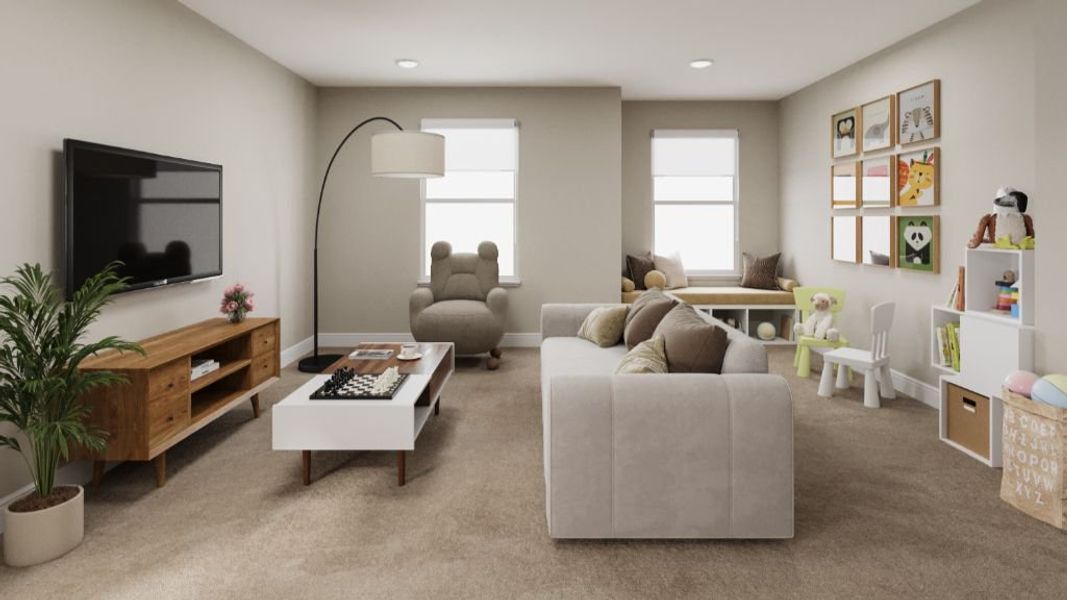 Representative furnished interior of a home built from the Peak by Taylor Morrison in Lake Bluff, Greeley (Image 6).