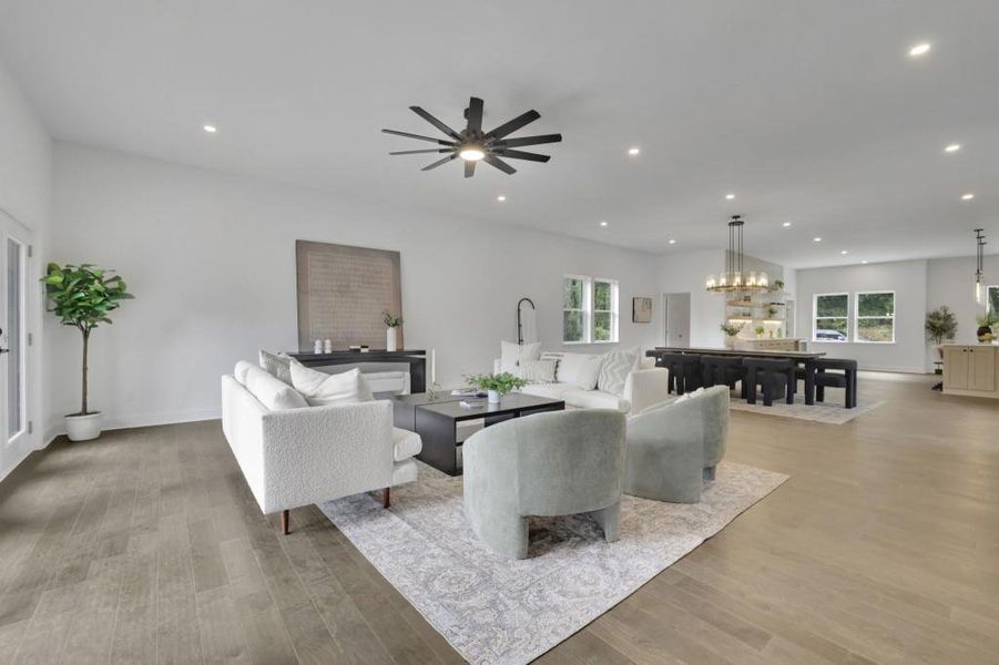 Furnished interior view inside a new home in , Buford (Image 16).