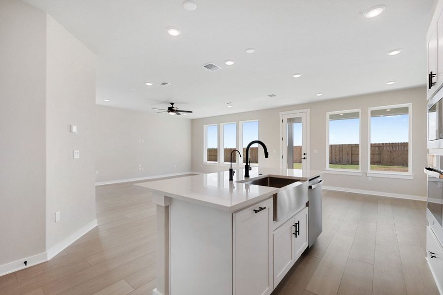 Furnished interior view inside a new home in Terrace Collection At Turner's Crossing, Buda (Image 11).
