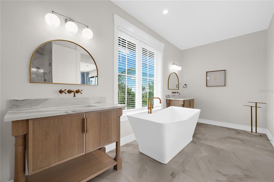 Furnished interior view inside a new home in , Sarasota (Image 35).