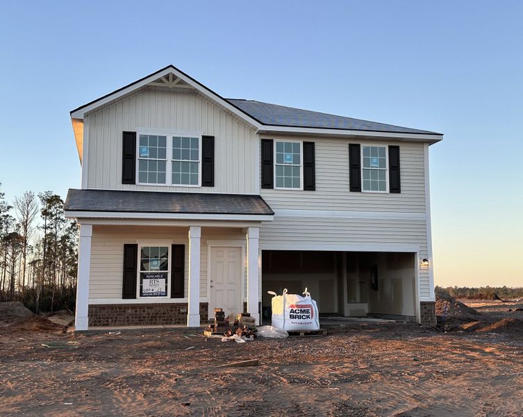 In-progress construction of a new home in The Village at Sassafras, Ludowici, GA (Image 6).