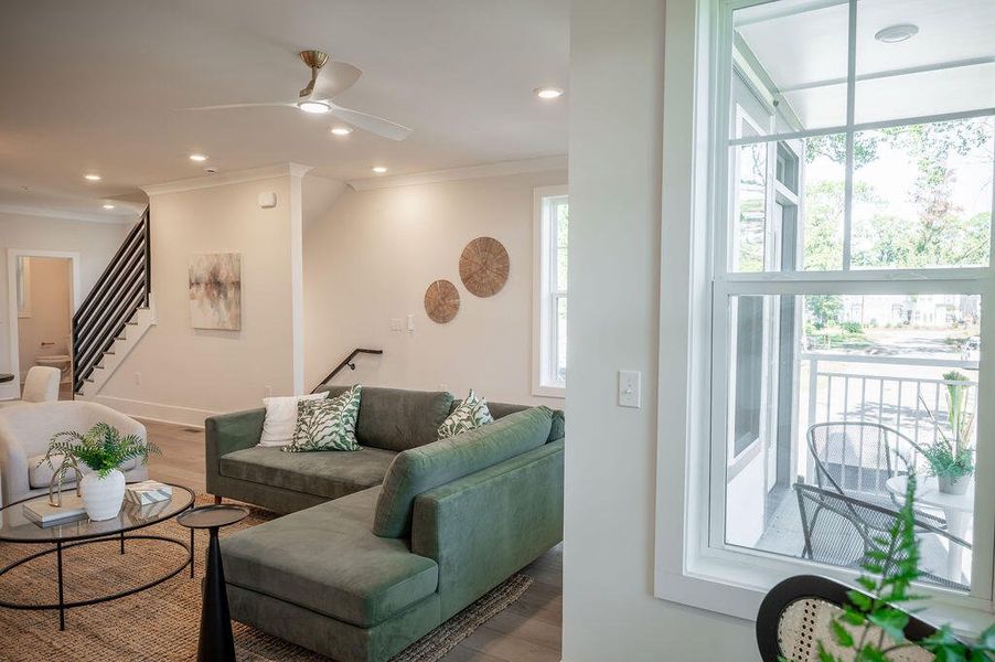 Furnished interior view inside a new home in , North Charleston (Image 33).