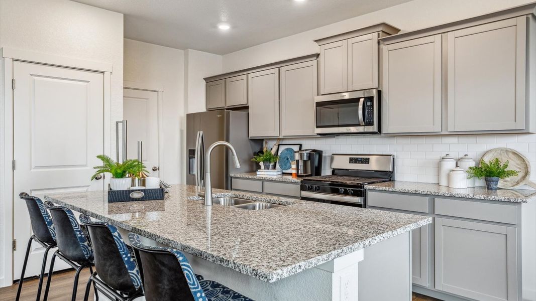 Furnished interior view inside a new home in The Ridge at Lorson Ranch, Colorado Springs (Image 6).
