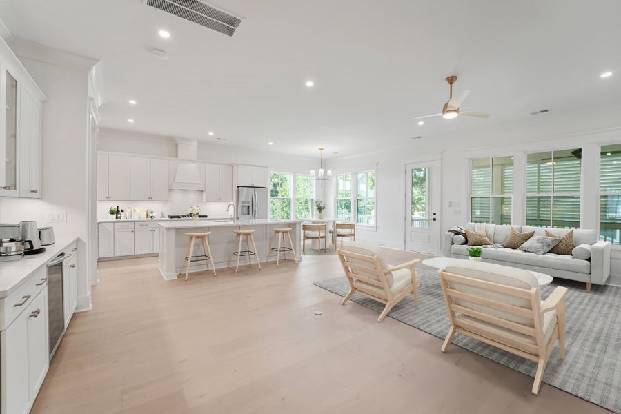 Furnished interior view inside a new home in , Hollywood (Image 8).