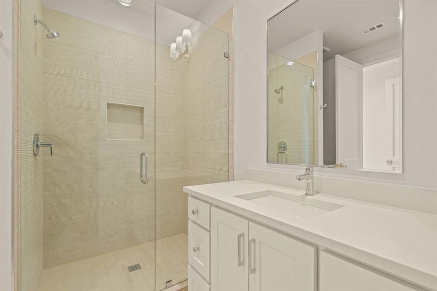 Furnished interior view inside a new home in , Fort Worth (Image 8).