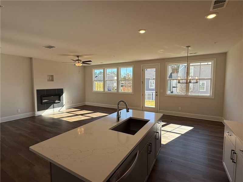 Furnished interior view inside a new home in , Marietta (Image 9). Furnished interior view inside a new home in , Marietta (Image 9).