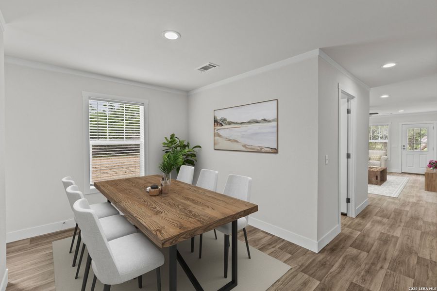Furnished interior view inside a new home in , Devine (Image 7).