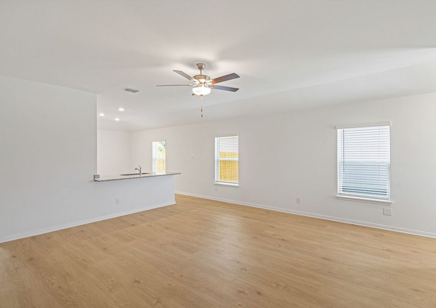 Representative unfurnished interior of a home built from the Chestnut by LGI Homes in Preserve at Medina, San Antonio (Image 7). Representative unfurnished interior of a home built from the Chestnut by LGI Homes in Preserve at Medina, San Antonio (Image 7).
