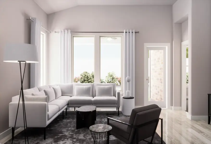 Representative furnished interior of a home built from the Savannah by Tri Pointe Homes in Painted Tree, McKinney (Image 7).