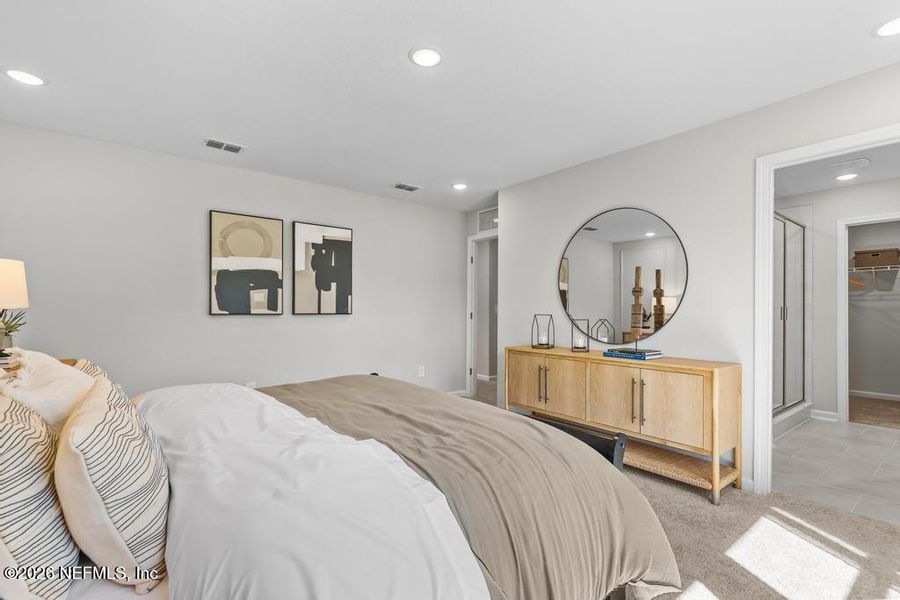 Furnished interior view inside a new home in The Landings at Pecan Park, Jacksonville (Image 43).
