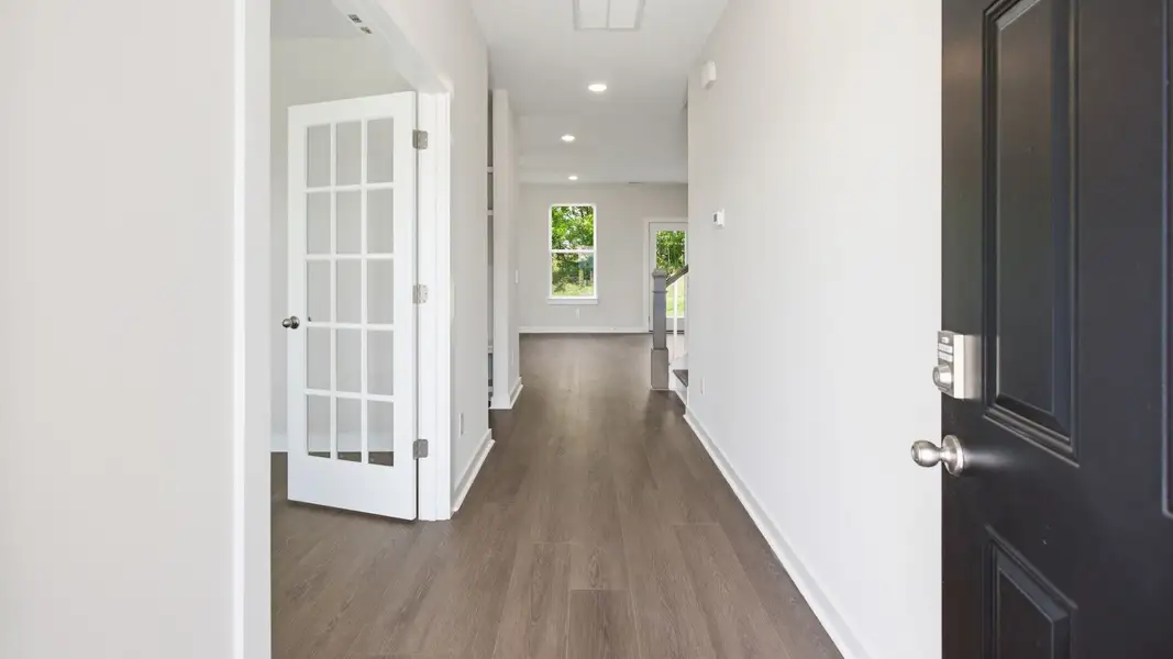 Front door entry to home with access to study Front door entry to home with access to study