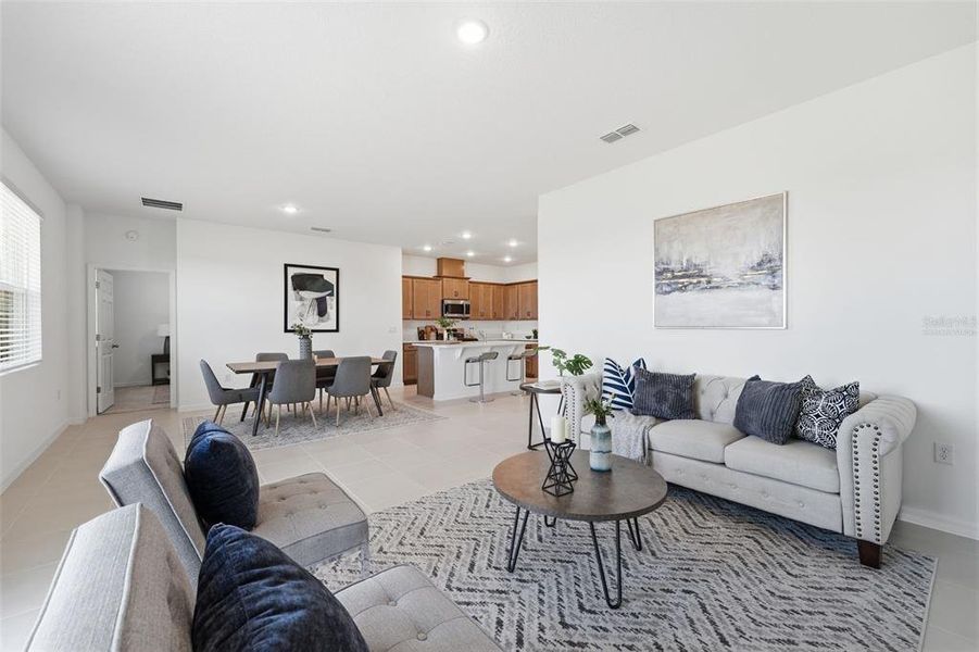 Furnished interior view inside a new home in Hodges Reserve, Howey-in-the-Hills (Image 17).