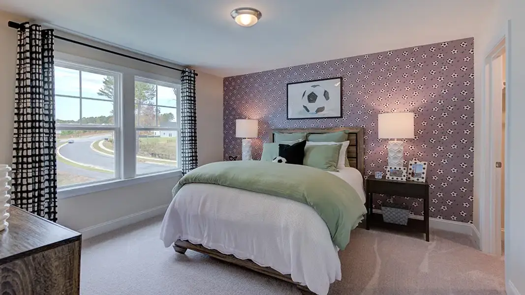 Furnished interior view inside a new home in Hidden Creek, Cary (Image 10).
