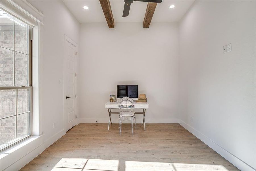 Furnished interior view inside a new home in Santana Ridge - Brock ISD, Weatherford (Image 5).