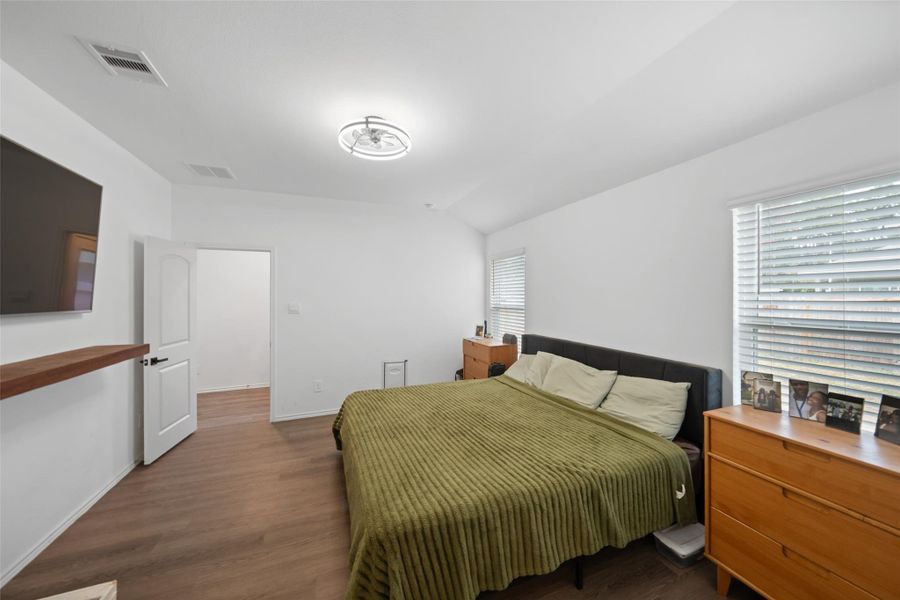 The Primary Bedroom is at the back of the home. The Primary Bedroom is at the back of the home.