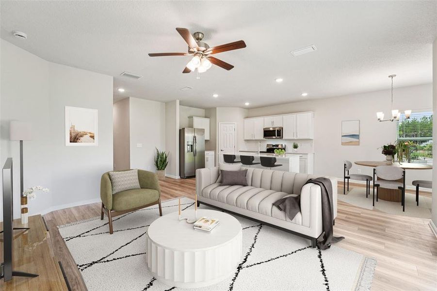 Furnished interior view inside a new home in , Palm Coast (Image 14).