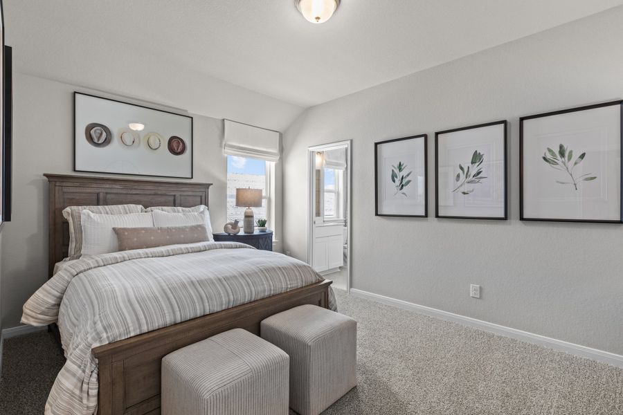 Furnished interior view inside a new home in Hunter's Ranch, San Antonio (Image 7).