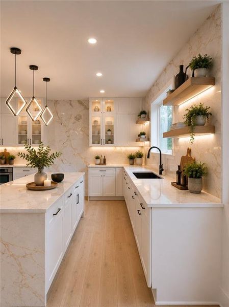 Furnished interior view inside a new home in , Atlanta (Image 6).