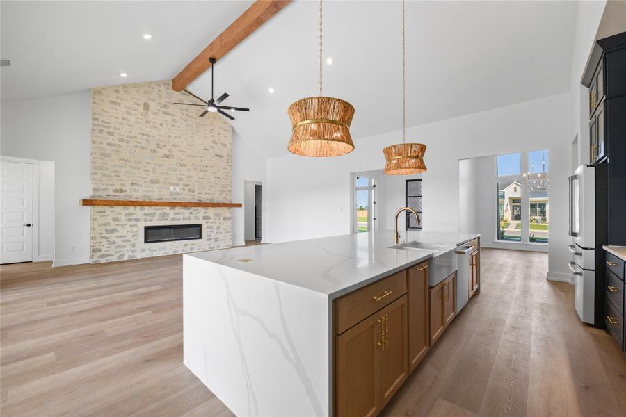 Furnished interior view inside a new home in King Oaks, Salado (Image 6). Furnished interior view inside a new home in King Oaks, Salado (Image 6).