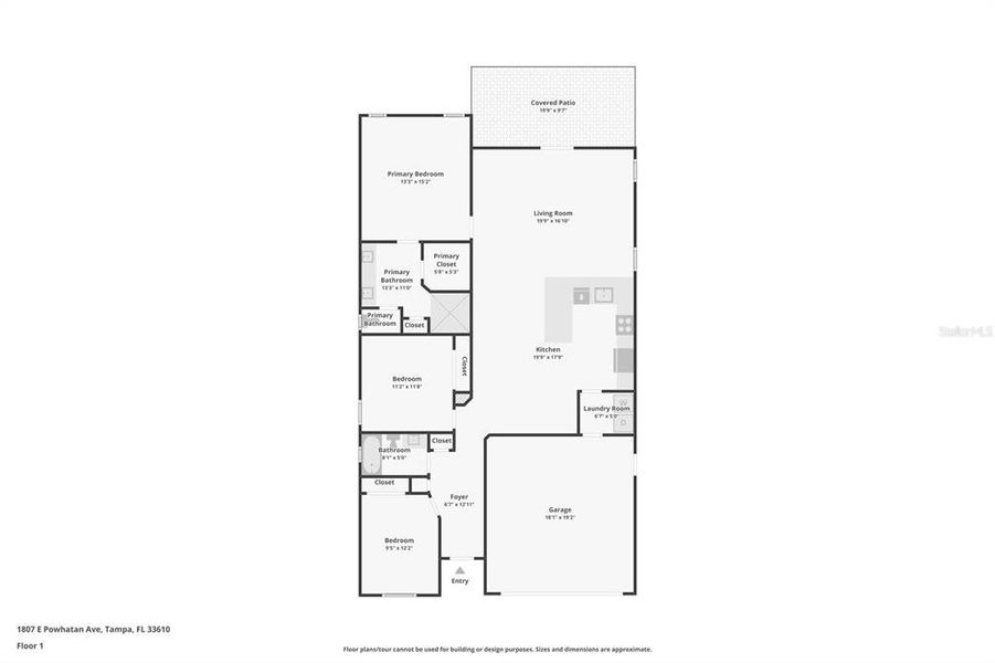 2D floor plan layout of this home in , Tampa, FL (Image 5).