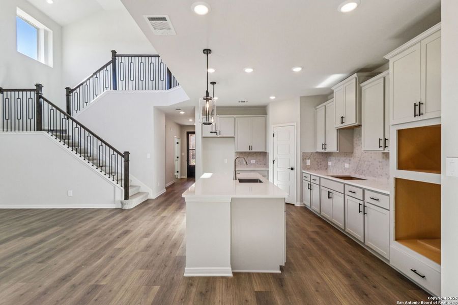 Furnished interior view inside a new home in , San Antonio (Image 14). Furnished interior view inside a new home in , San Antonio (Image 14).