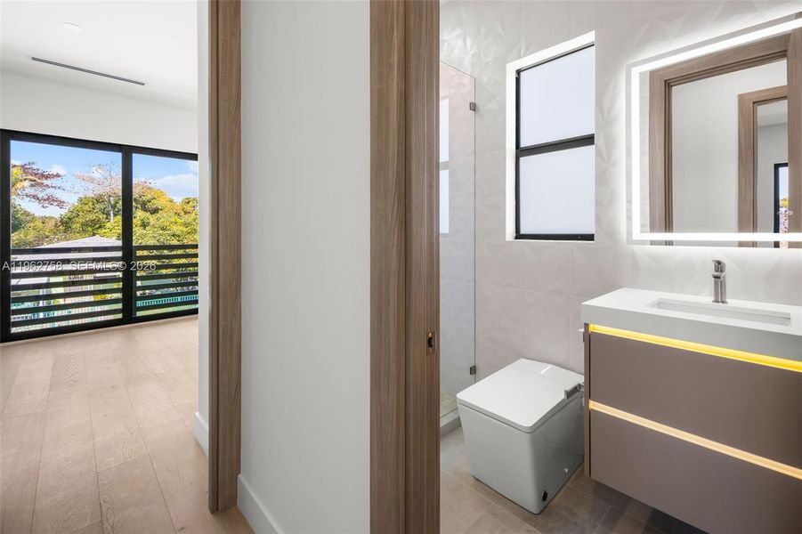 Furnished interior view inside a new home in , Miami (Image 14).