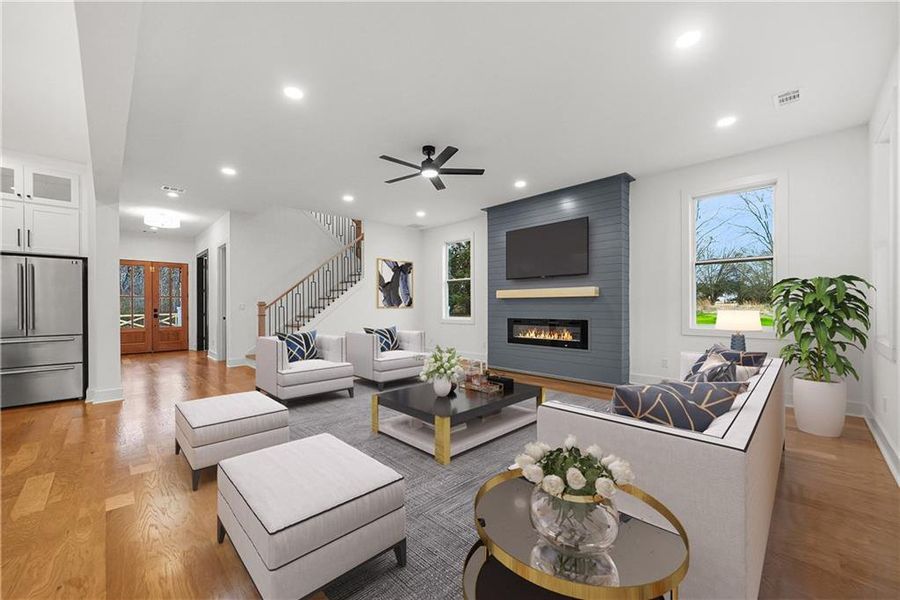 Furnished interior view inside a new home in , Hoschton (Image 5).