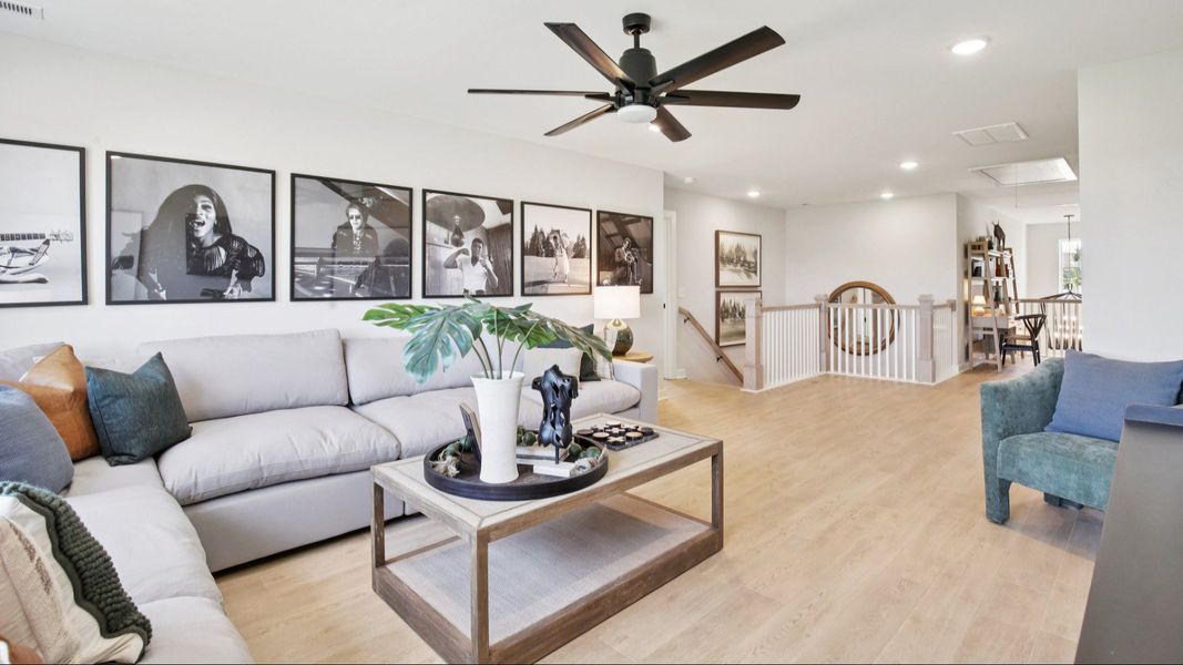 Representative furnished interior of a home built from the Lassiter by DRB Homes in Cottages of Bearwood, Mount Pleasant (Image 39).