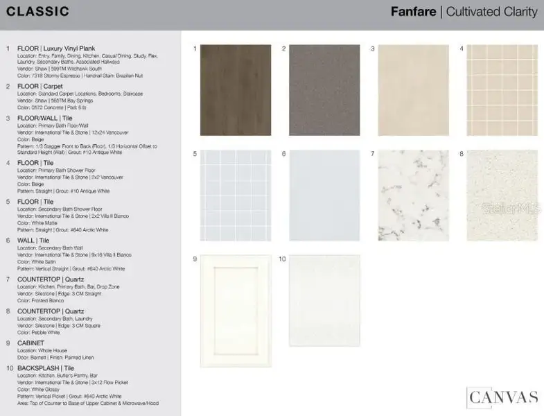 Sample of building materials used in homes in Skye Ranch Community Group Page, Sarasota (Image 16).